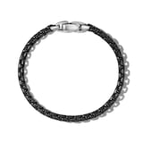 David Yurman Box Chain Bracelet in Darkened Stainless Steel, 5mm