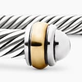 David Yurman Classic Cable Bracelet in Sterling Silver with 18ct Yellow Gold, 4mm