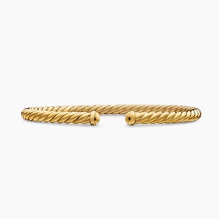 David Yurman Cable Flex Bracelet in 18ct Yellow Gold, 4mm