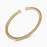 David Yurman Cable Flex Bracelet in 18ct Yellow Gold, 4mm