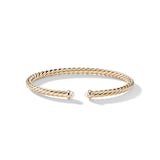 David Yurman Modern Cablespira® Bracelet in 18ct Yellow Gold with Pearls, 4mm