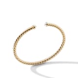 David Yurman Modern Cablespira® Bracelet in 18ct Yellow Gold with Pearls, 4mm