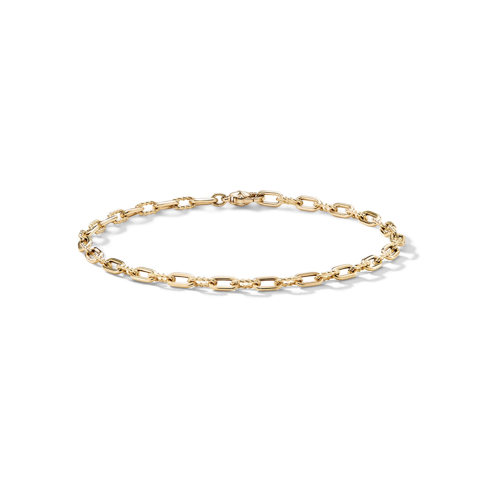 David Yurman DY Madison® Chain Bracelet in 18ct Yellow Gold, 3mm David Yurman DY Madison® Chain Bracelet in 18ct Yellow Gold, 3mm