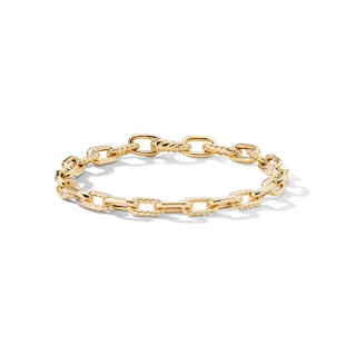 David Yurman DY Madison® Chain Bracelet in 18ct Yellow Gold, 6mm