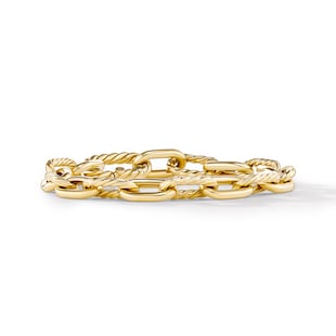 David Yurman DY Madison® Chain Bracelet in 18ct Yellow Gold, 8.5mm