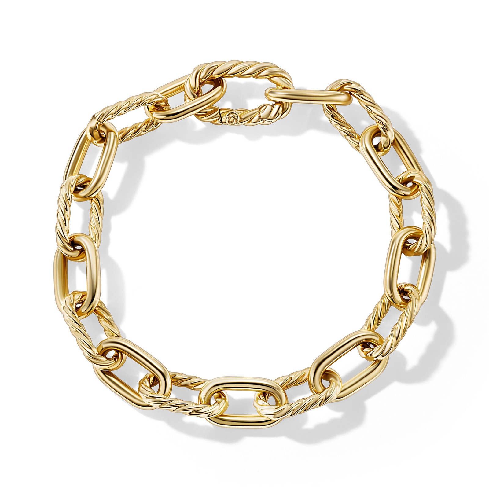 David Yurman DY Madison® Chain Bracelet in 18ct Yellow Gold, 8.5mm