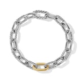 David Yurman DY Madison® Chain Bracelet in Sterling Silver with 18ct Yellow Gold - Size Medium