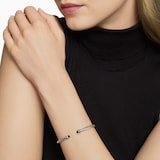 David Yurman Classic Cable Bracelet in Sterling Silver with 18ct Yellow Gold and Black Onyx - Size Large