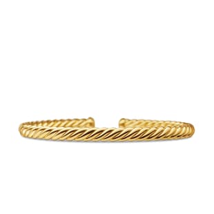 David Yurman Modern Oval Cablespira® Bracelet in 18ct Yellow Gold, 4.5mm