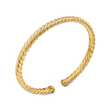 David Yurman Modern Oval Cablespira® Bracelet in 18ct Yellow Gold, 4.5mm