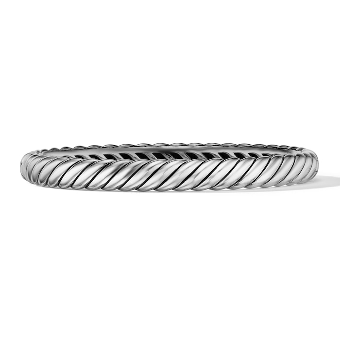 David Yurman Sculpted Cable Bangle Bracelet in Sterling Silver, 7mm