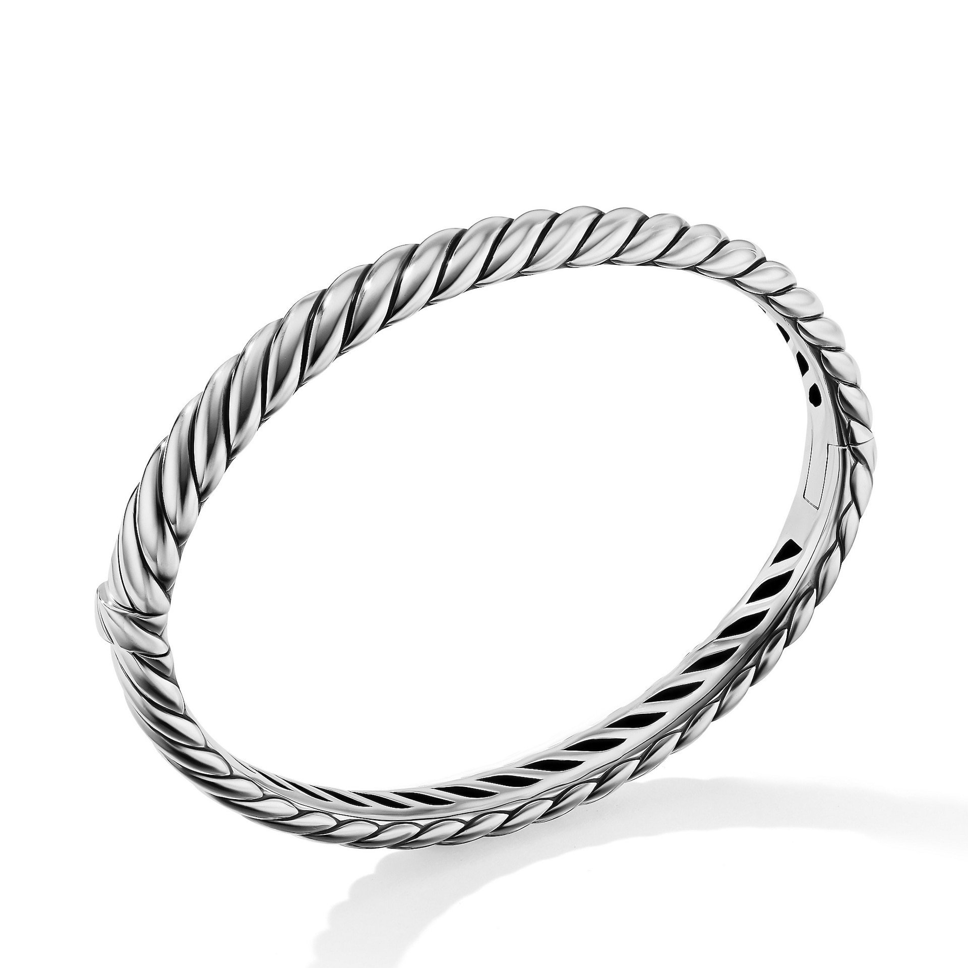 David Yurman Sculpted Cable Bangle Bracelet in Sterling Silver, 7mm