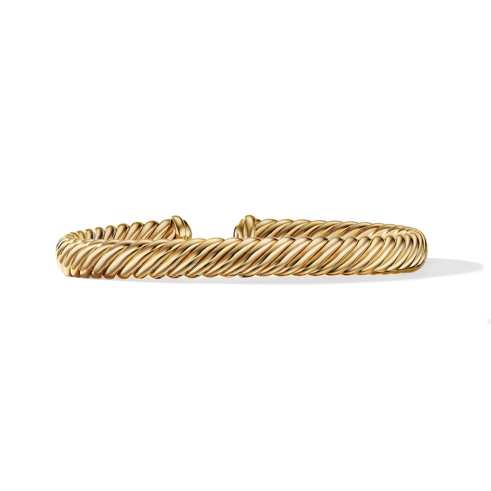 David Yurman Modern Oval Cablespira® Bracelet in 18ct Yellow Gold, 7mm