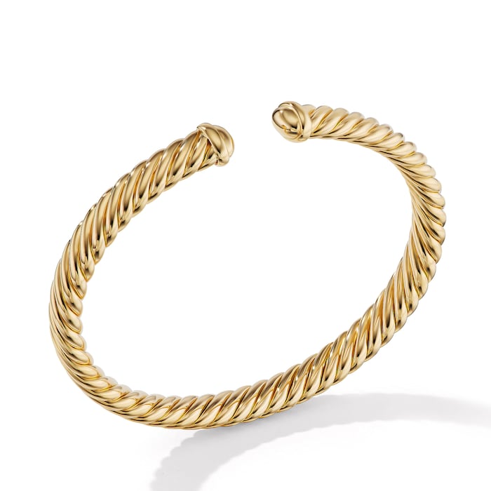 David Yurman Modern Oval Cablespira® Bracelet in 18ct Yellow Gold, 7mm