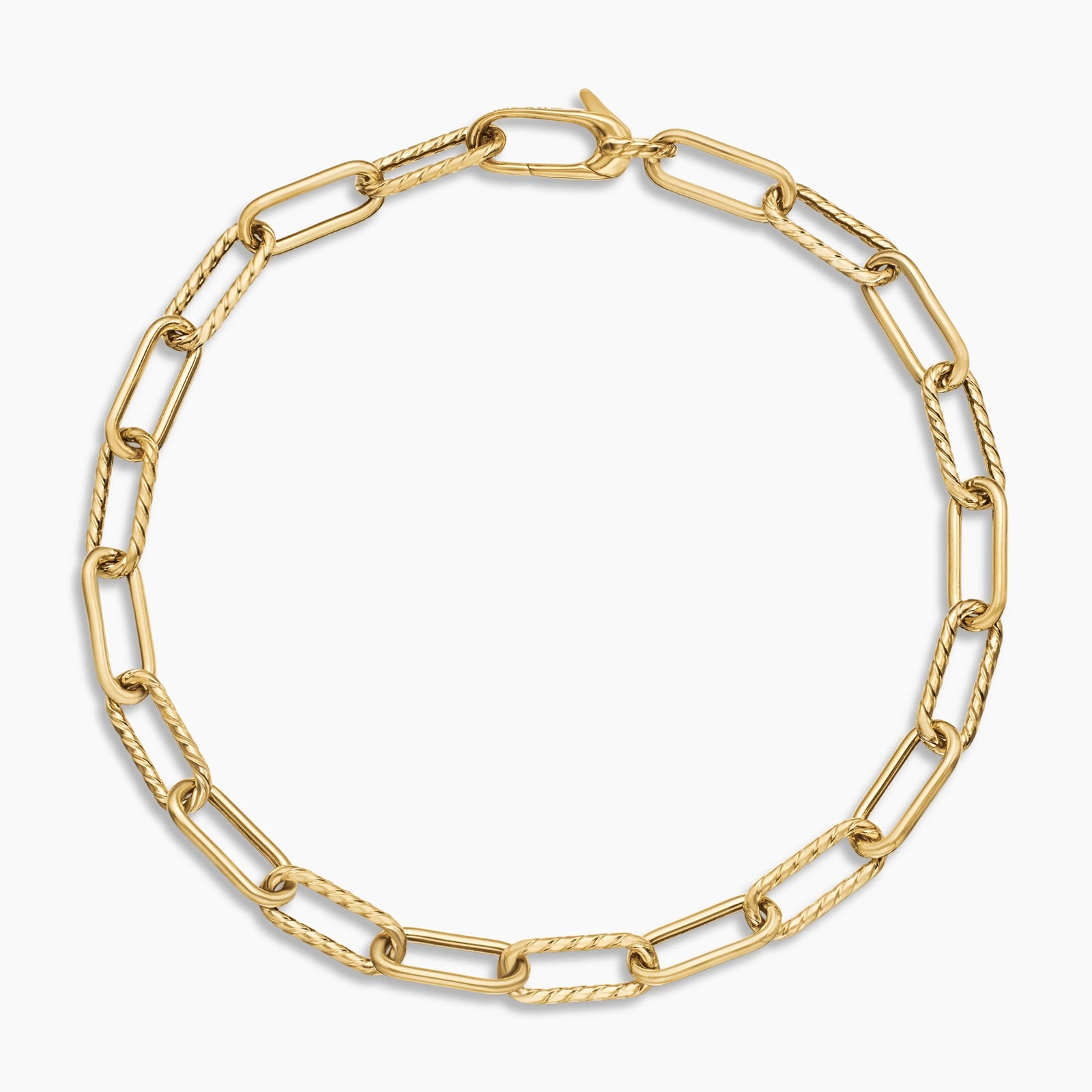 David Yurman DY Madison® Chain Bracelet in 18ct Yellow Gold, 4mm