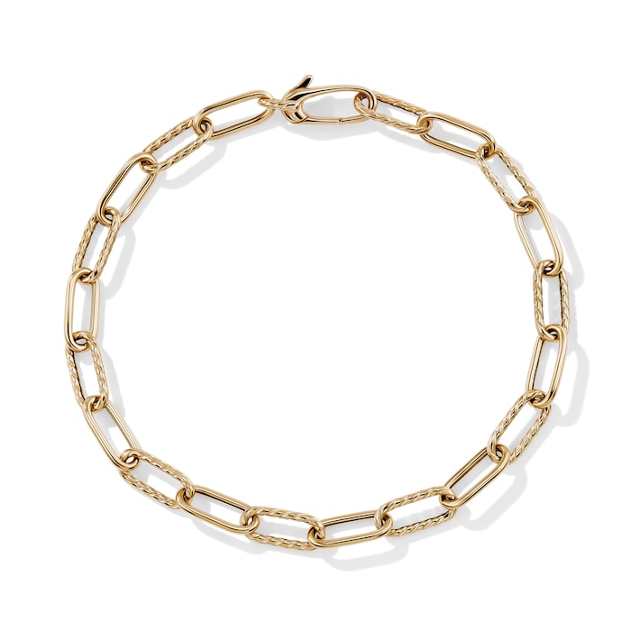 David Yurman DY Madison® Chain Bracelet in 18ct Yellow Gold, 4mm