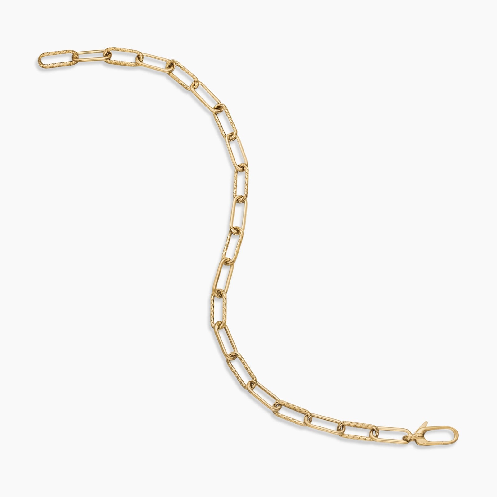 David Yurman DY Madison® Chain Bracelet in 18ct Yellow Gold, 4mm