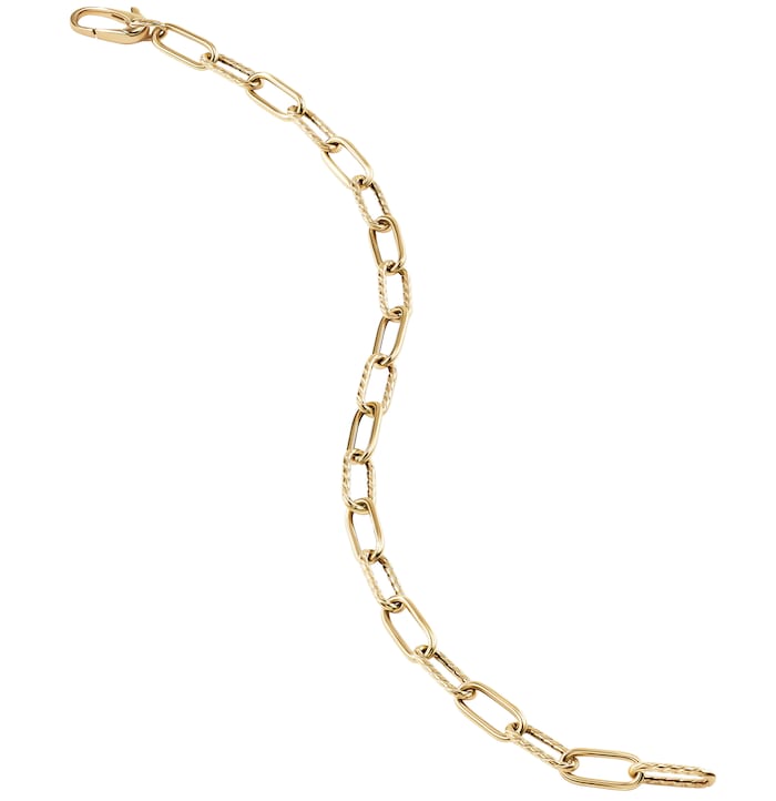 David Yurman DY Madison® Chain Bracelet in 18ct Yellow Gold, 4mm