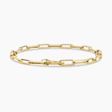 David Yurman DY Madison® Chain Bracelet in 18ct Yellow Gold, 4mm