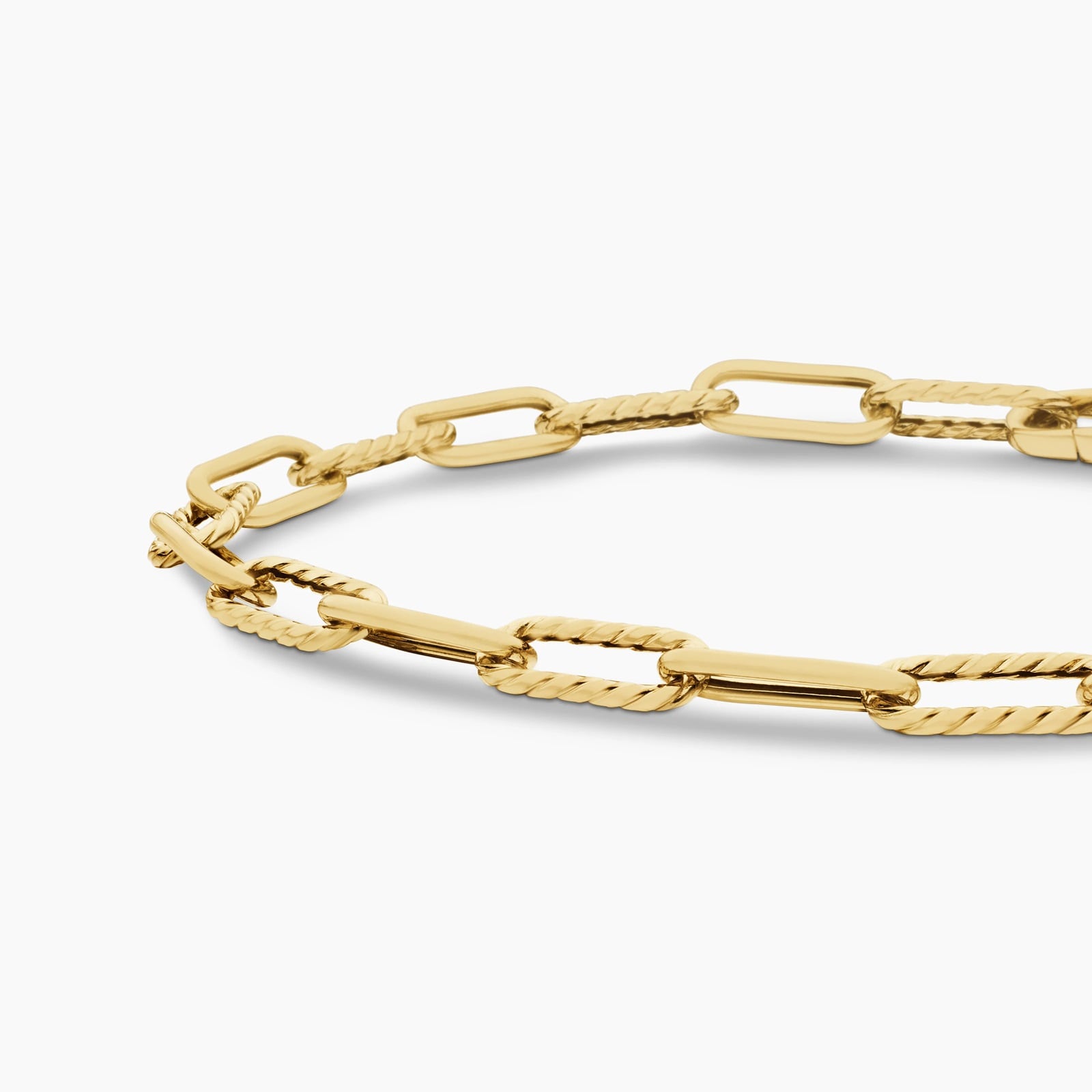 David Yurman DY Madison® Chain Bracelet in 18ct Yellow Gold, 4mm