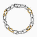 David Yurman DY Madison® Chain Bracelet in Sterling Silver with 18ct Yellow Gold, 8.5mm