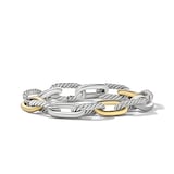 David Yurman DY Madison® Chain Bracelet in Sterling Silver with 18ct Yellow Gold, 11mm