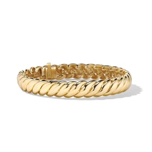 David Yurman Sculpted Cable Bracelet in 18ct Yellow Gold, 8.5mm