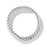 David Yurman Sculpted Cable Double Wrap Bracelet in Sterling Silver, 8.5mm