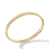 David Yurman Sculpted Cable Bangle Bracelet in 18ct Yellow Gold, 6.2mm