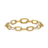 David Yurman DY Madison® Chain Bracelet in 18ct Yellow Gold with Diamonds, 8.5mm