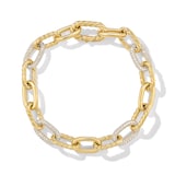 David Yurman DY Madison® Chain Bracelet in 18ct Yellow Gold with Diamonds, 8.5mm