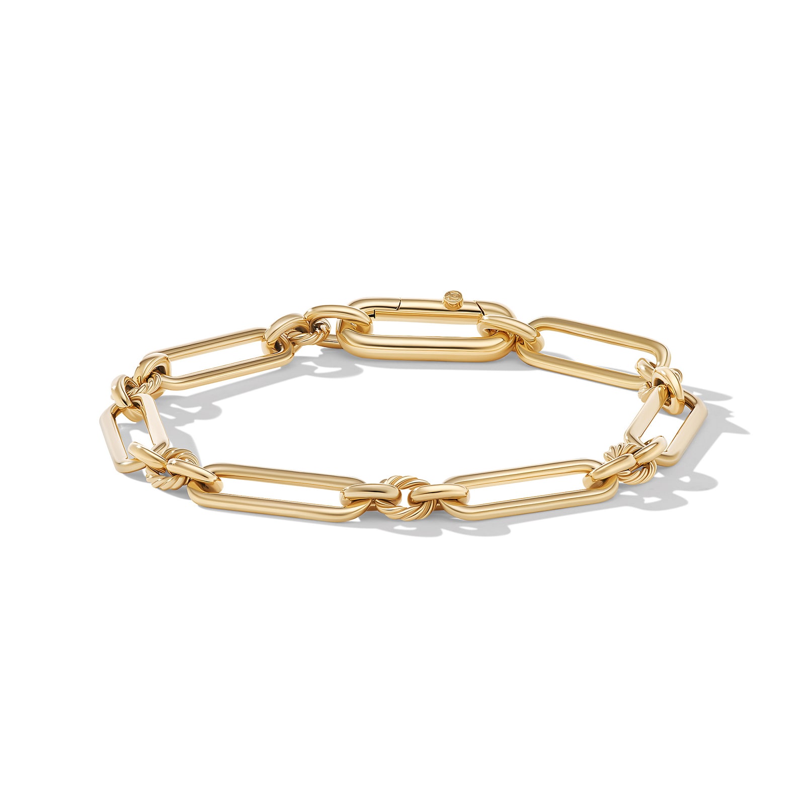 David Yurman Lexington Chain Bracelet in 18ct Yellow Gold, 6.5mm