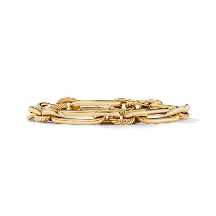 David Yurman Lexington Chain Bracelet in 18ct Yellow Gold, 9.8mm