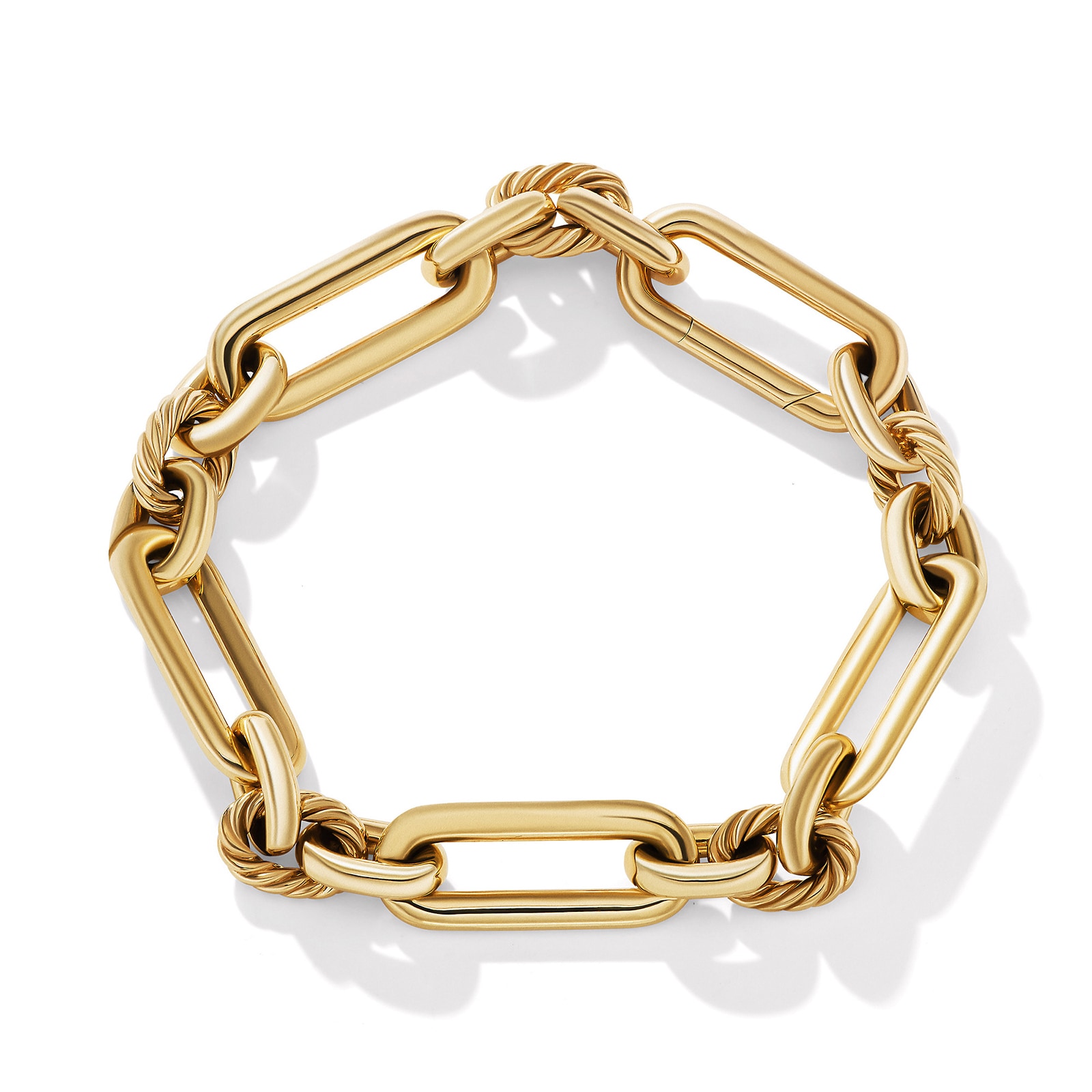 David Yurman Lexington Chain Bracelet in 18ct Yellow Gold, 9.8mm