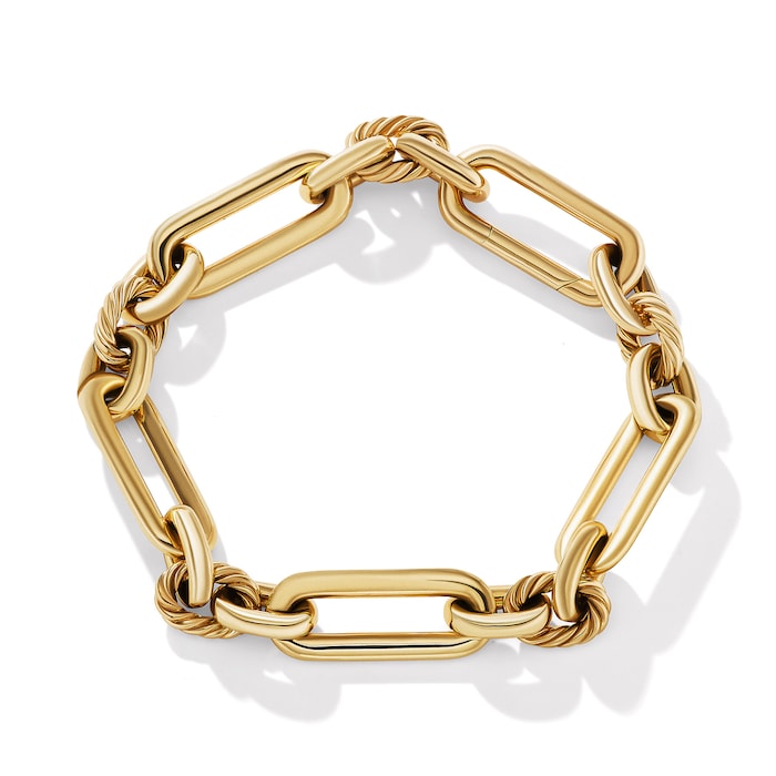 David Yurman Lexington Chain Bracelet in 18ct Yellow Gold, 9.8mm