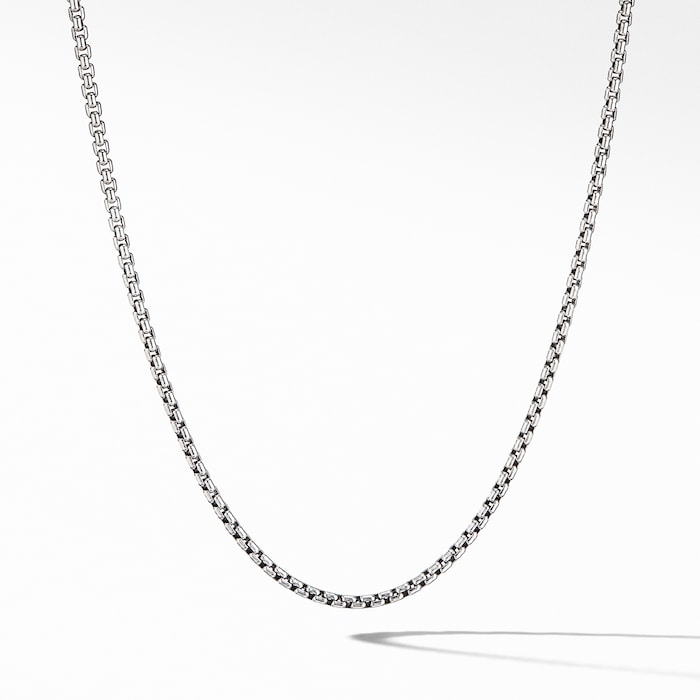 David Yurman Box Chain Necklace in Sterling Silver, 2.7mm