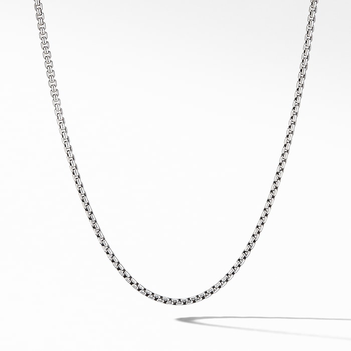 David Yurman Box Chain Necklace in Sterling Silver, 2.7mm