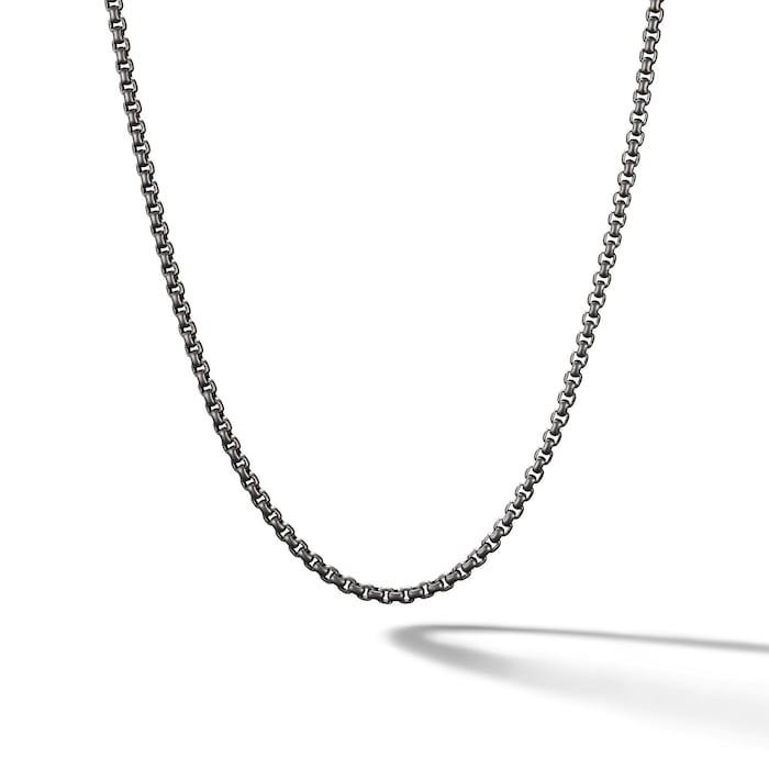 David Yurman Box Chain Necklace in Stainless Steel, 2.7mm