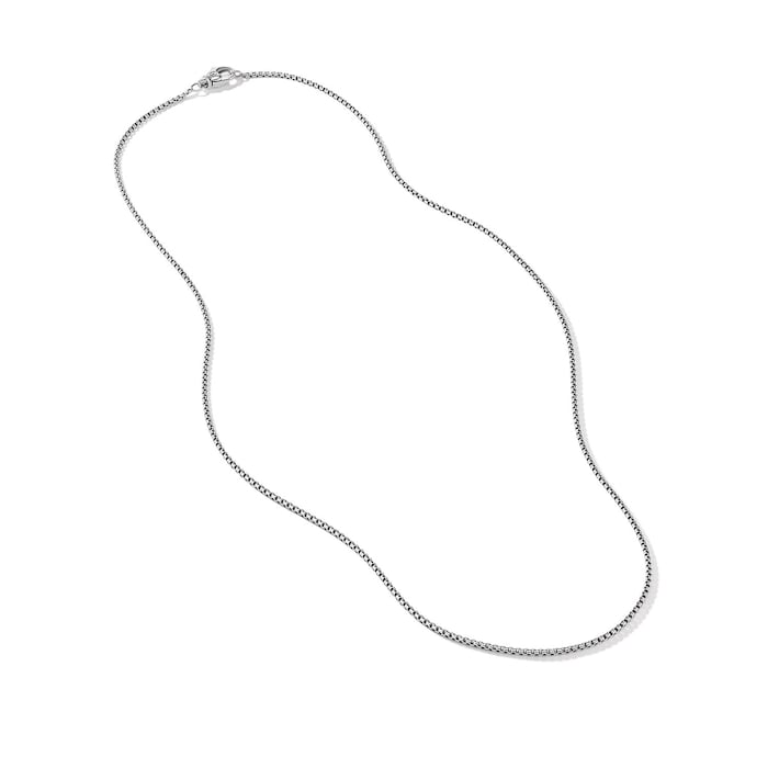 David Yurman Box Chain Necklace in Sterling Silver, 1.7mm