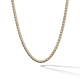 David Yurman Box Chain Necklace in 18ct Yellow Gold, 3.4mm