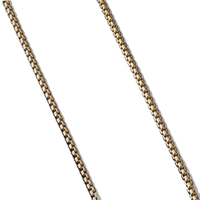 David Yurman Box Chain Necklace in 18ct Yellow Gold, 3.4mm