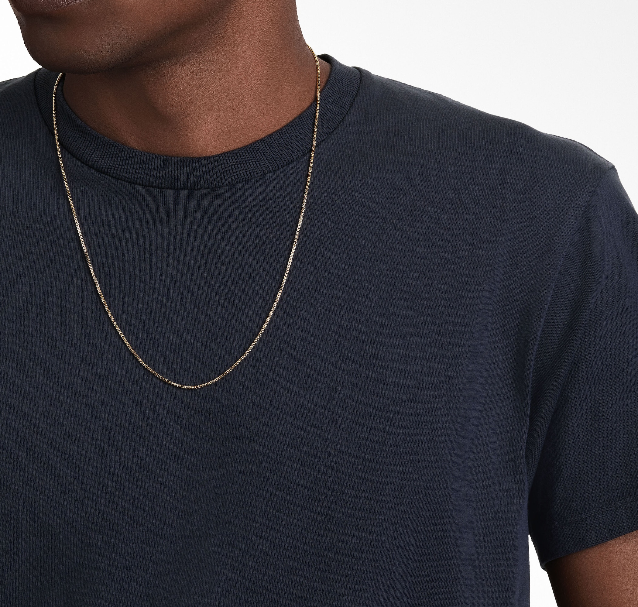 David Yurman Box Chain Necklace in 18ct Yellow Gold, 1.7mm David Yurman Box Chain Necklace in 18ct Yellow Gold, 1.7mm