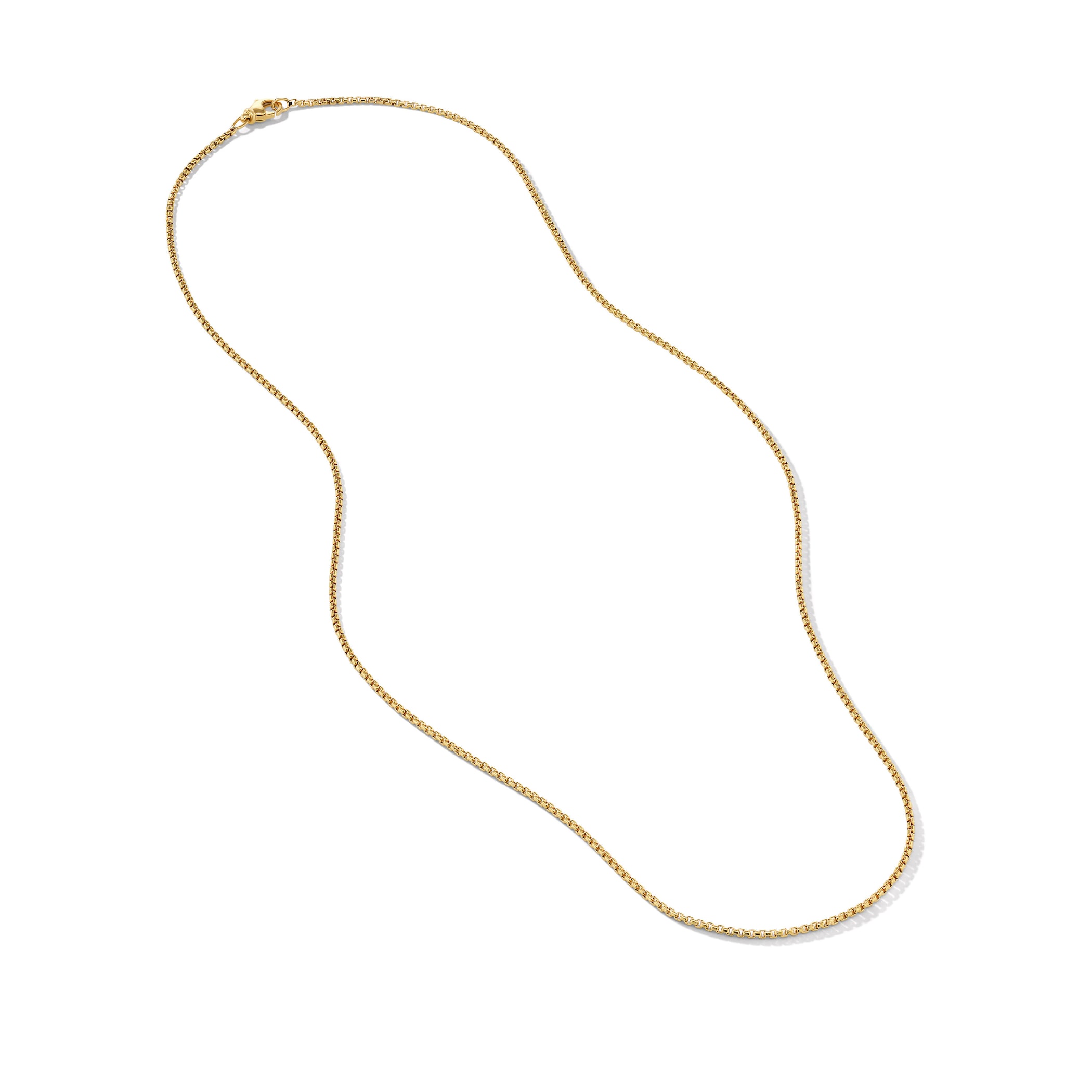 David Yurman Box Chain Necklace in 18ct Yellow Gold, 1.7mm David Yurman Box Chain Necklace in 18ct Yellow Gold, 1.7mm