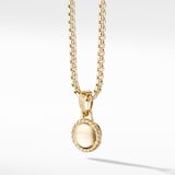 David Yurman Evil Eye Amulet in 18ct Yellow Gold with Blue Sapphire, 14.5mm