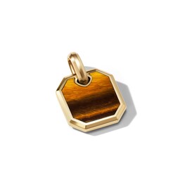 37900249 - Roman Amulet in 18ct Yellow Gold with Tigers Eye, 15mm