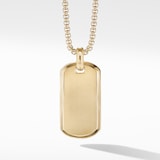 David Yurman Chevron Tag in 18ct Yellow Gold, 35mm