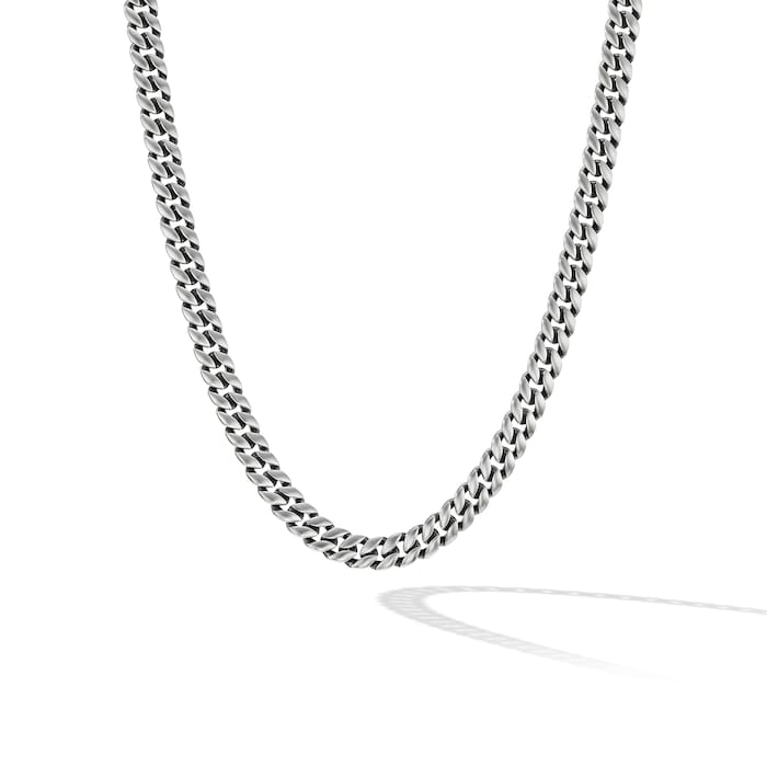 David Yurman Curb Chain Necklace in Sterling Silver, 8mm