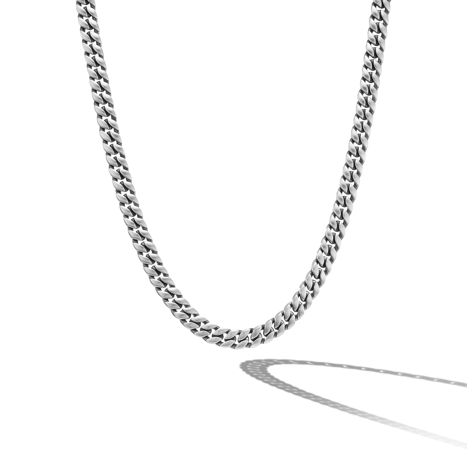 David Yurman Curb Chain Necklace in Sterling Silver, 6mm