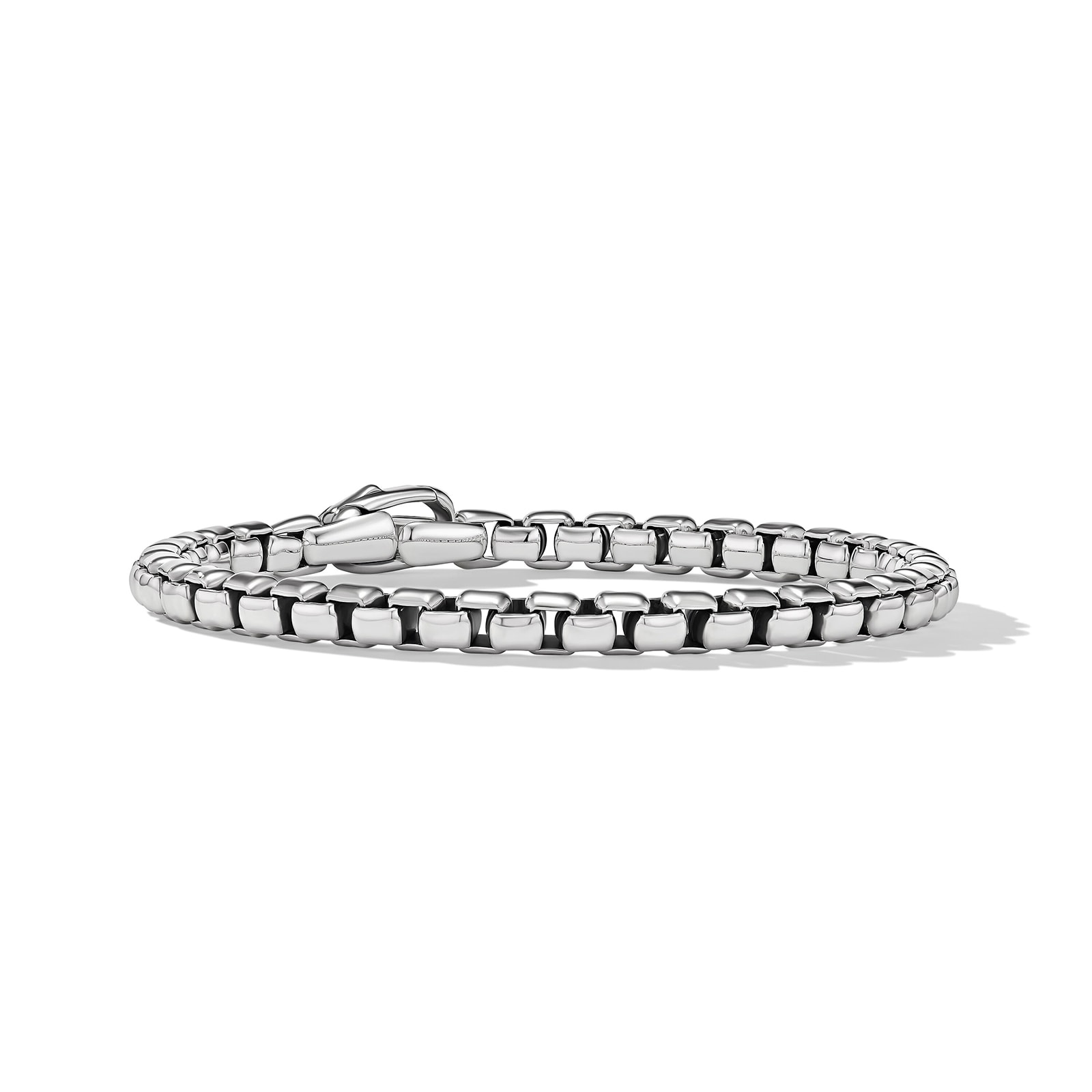 Box Chain Bracelet in Sterling Silver