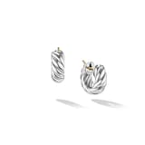 David Yurman Sculpted Cable Hoop Earrings in Sterling Silver, 14.4mm